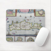 Karte der Insel von Candia Mousepad (Mit Mouse)
