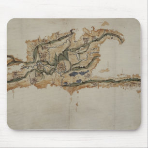 Karte der Insel von Santo Domingo Mousepad