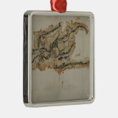 Karte der Insel von Santo Domingo Ornament Aus Metall (Rechts)