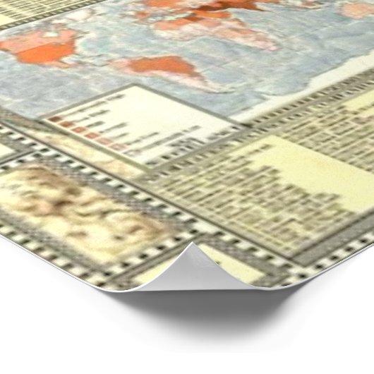 Karte der Internet Version 2.0. Poster (Ecke)