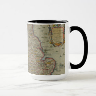 Karte der Invasionen von England u. von Irland Tasse