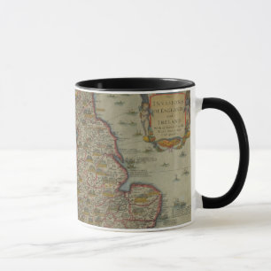 Karte der Invasionen von England u. von Irland Tasse