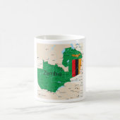 Karte der Kaffee-Tasse in Sambia Kaffeetasse (Mittel)