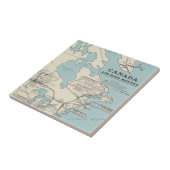 Karte der Kanada- - Kanada-Luftpost-Wege Fliese (Seite)