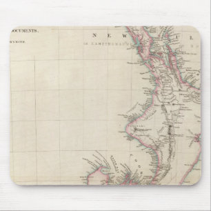 Karte der Kolonie von Neuseeland Mousepad