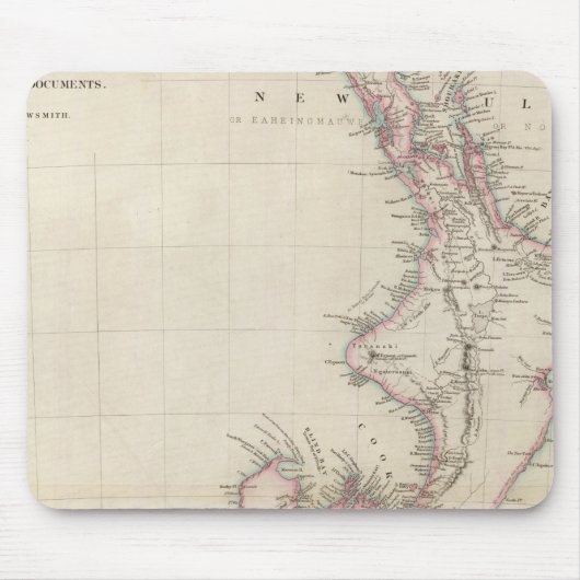 Karte der Kolonie von Neuseeland Mousepad (Vorne)