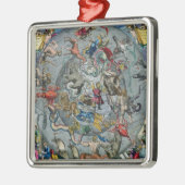 Karte der Konstellationen vom Nord Ornament Aus Metall (Links)