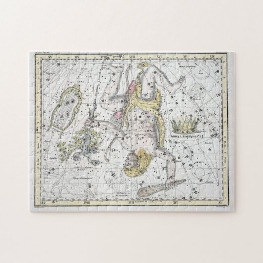 Karte der Konstellations-Platte VIII Puzzle (Horizontal)