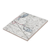 Karte der Konstellations-Platte XXII Fliese (Seite)