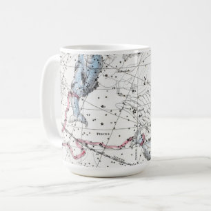 Karte der Konstellations-Platte XXII Kaffeetasse