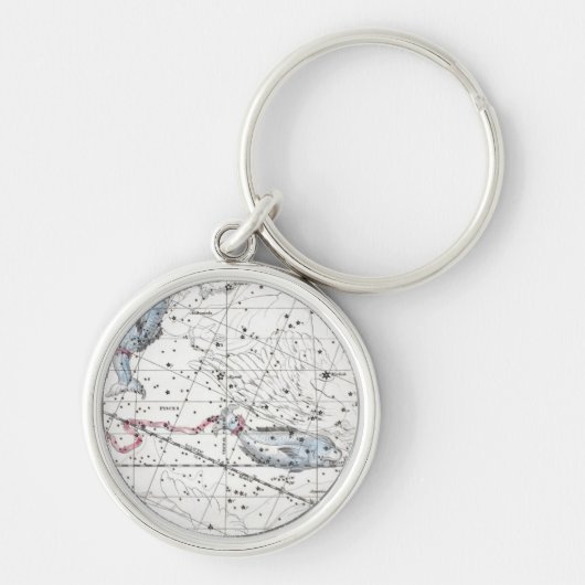 Karte der Konstellations-Platte XXII Schlüsselanhänger (Vorne)