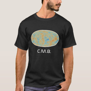 Karte der kosmischen Mikrowellenhintergrundstrahlu T-Shirt