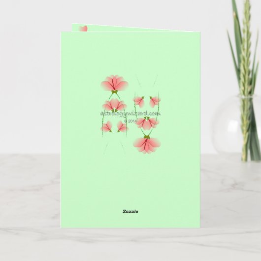 Karte der Krebs-Mutter Tages (Rückseite)