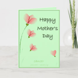 Karte der Krebs-Mutter Tages