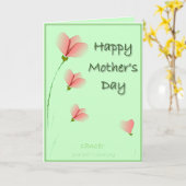 Karte der Krebs-Mutter Tages (Gelbe Blume)