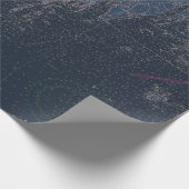 Karte der Küste Maine Geschenkpapier (Ecke)