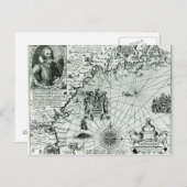 Karte der Küste Neuenglands (Vorne/Hinten)