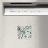 Karte der Küste Neuenglands Magnet (In Situ (Geschirrspüler))