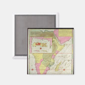 Karte der Länder Afrikas Magnet (Vorderseite/Rückseite)