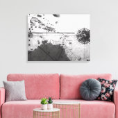 Karte der Länder Leinwanddruck (Insitu (Wohnzimmer))