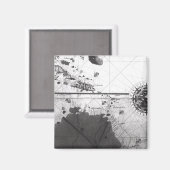 Karte der Länder Magnet (Vorderseite/Rückseite)