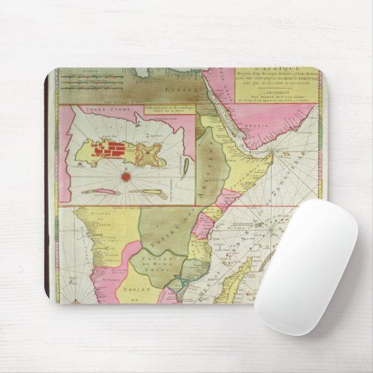 Karte der Länder von Afrika Mousepad (Mit Mouse)