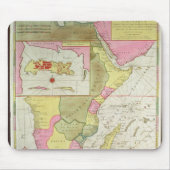 Karte der Länder von Afrika Mousepad (Vorne)