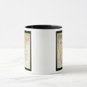 Karte der Länder von Afrika Tasse (Zentrum)