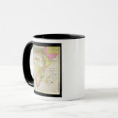 Karte der Länder von Afrika Tasse (Vorderseite Links)