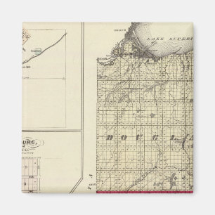 Karte der Landkreis Douglas und Burnett Magnet