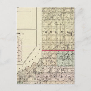 Karte der Landkreise Douglas und Burnett