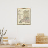 Karte der Landkreise Douglas und Burnett Poster (Küche)