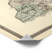 Karte der Landkreise Douglas und Burnett Poster (Ecke)