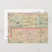 Karte der Landkreise Racine und Kenosha (Vorne/Hinten)