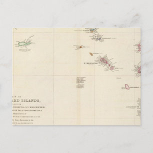 Karte der Leeward-Inseln