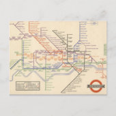 Karte der Londoner Untergrund Railways (Vorderseite)