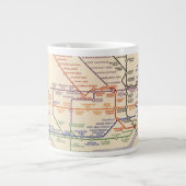 Karte der Londoner Untergrund Railways Jumbo-Tasse (Vorderseite)