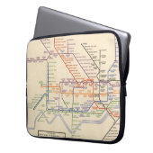 Karte der Londoner Untergrund Railways Laptopschutzhülle (Vorderseite Links)