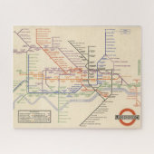 Karte der Londoner Untergrund Railways Puzzle (Horizontal)