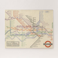 Karte der Londoner Untergrund Railways