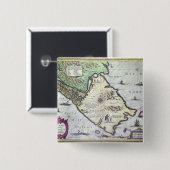 Karte der Magellan Straßen, Patagonia Button (Vorne & Hinten)