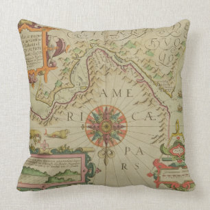 Karte der Magellan Straßen, Patagonia, vom M Kissen