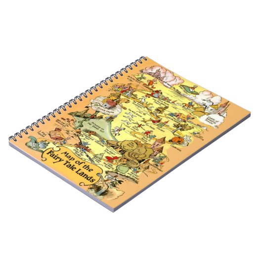 Karte der Märchenlandschaften Notizblock (Linke Seite)