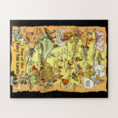 Karte der Märchenlandschaften Puzzle (Horizontal)