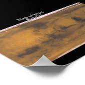 Karte der Mars Poster (Ecke)