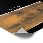 Karte der Mars Poster (Ecke)
