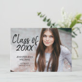 Karte der Minimalistischen Foto-Graduierungspartei (Stehend Vorderseite)