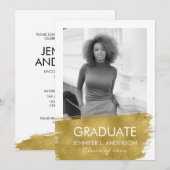 Karte der Minimalistischen Foto-Graduierungspartei (Vorne/Hinten)