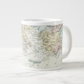 Karte der Missionsreisen von Apostel Paul Jumbo-Tasse (Vorderseite Rechts)