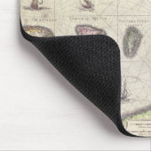 Karte der Moluccan Insel, graviert Mousepad (Ecke)